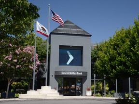 The headquarters of the Silicon Valley Bank in Santa Clara, Calif.