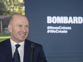 Alain Bellemare at Bombardier's AGM May 3, 2018.