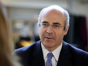 FILE - In this March 3, 2015 file photo, U.S-born businessman William Browder answers reporters during an interview with the Associated Press in Paris. UK investor and Putin critic Browder says on Wednesday, May 30, 2018 in tweet that he has been arrested in Spain on Russian request.