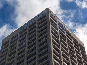The Toronto Star building is shown in Toronto on June 8, 2016. Torstar Corp. says it lost $14.5 million in its first quarter compared with a loss of $24.3 million in the same quarter last year. The newspaper publisher says the profit amounted to 18 cents per share for the quarter ended March 31 compared with a loss of 30 cents per share for teh same period a year earlier.
