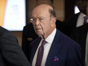 U.S. Commerce Secretary Wilbur Ross leaves his hotel in Beijing, Friday, May 4, 2018. U.S. Commerce Secretary Wilbur Ross says the U.S. will slap tariffs on Canadian, Mexican and European Union steel and aluminium as of midnight tonight.THE CANADIAN PRESS/AP, Mark Schiefelbein