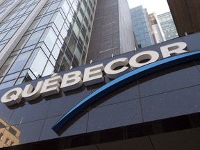 Quebecor headquarters is seen in Montreal on October 6, 2014. Quebecor Inc. has signed a deal to buy the remaining stake in Quebecor Media Inc. held by the Caisse de depot et placement du Quebec for $1.69 billion.