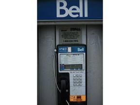 Bell Aliant is doubling their pay phone prices in all four Atlantic provinces on Monday, placing the region in line with the rest of the country. A Bell telephone pay phone is shown in Oakville, Ont., Feb.23, 2012.