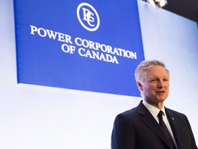 Paul Desmarais Jr., Chairman and Co-Chief Executive Officer of the Power Corporation of Canada, attends their annual shareholder meeting in Toronto on May 12, 2017.
