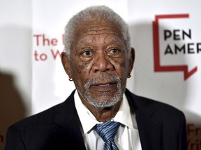 In this May 22, 2018 file photo, actor Morgan Freeman attends the 2018 PEN Literary Gala in New York. Metro Vancouver's transit authority is pressing pause on a promotional campaign featuring Freeman following a report detailing allegations of misconduct against the actor. THE CANADIAN PRESS/AP-Photo by Evan Agostini/Invision/AP, File)