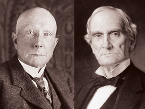 John D. Rockefeller, left,  and Thomas Mellon, right, were among the first to establish family offices to handle their vast personal fortunes. Mellon opened his in 1868 and Rockefeller followed in 1882.