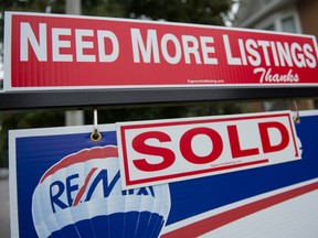 According to data released Tuesday by the Canadian Real Estate Association, new listings in Toronto fell 8.6 per cent in April from a month earlier and are down nearly 30 per cent from a year ago.