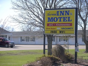 The Sherwood Inn and Motel is seen in Charlottetown, P.E.I. on Tuesday, May 8, 2018. After a sweeping immigration probe, two Charlottetown hoteliers have been charged with helping set up fake addresses for Chinese immigrants who entered Prince Edward Island under a business program that has been criticized for lax oversight.