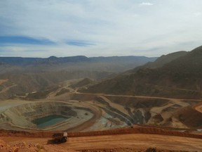 This 2012 courtesy photo shows a view from the Dolores mine, a gold and silver operation run by the Canadian company Pan American Silver, in Madera, Chihuahua. Since Tuesday, May 22, 2018, tension grew when some 400 employees, at least three foreigners among them, began fearing threats from organized crime bands.