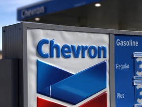 A Chevron gas station in Corte Madera, California.