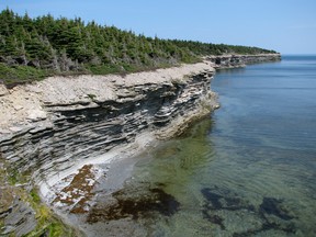 Quebec’s move to cancel oil and gas exploration permits for deposits under the St. Lawrence River upstream of Anticosti Island (pictured).