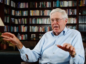 Billionaire Charles Koch. The Koch brothers’ political organization have launched “a multi-year, multi-million-dollar campaign” to stop the tariffs being imposed by the Trump administration.