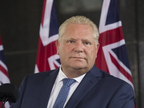 Incoming premier Doug Ford said he will give notice of Ontario's withdrawal from the carbon pricing market it shares with Quebec and California when he takes office on June 29.