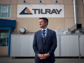 Tilray president Brendan Kennedy at head office in Nanaimo, B.C.