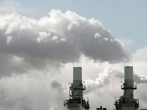 Smoke stacks in Toronto.