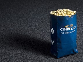Cineplex has started to offer delivery of concession stand snacks -- popcorn, hot dogs, candy, nachos and soft drinks -- to customers in 60 communities throughout Ontario, Alberta, B.C. and Quebec.