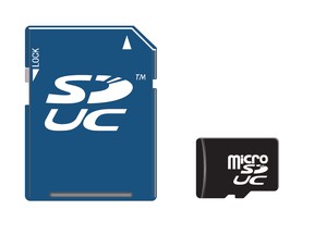 microSDUC and SDUC card examples