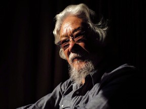 Scientist, environmentalist and broadcaster David Suzuki is pictured in a Toronto hotel room, on Monday November 11 , 2016. David Suzuki will receive an honorary doctor of science degree today from the University of Alberta after months of criticism.