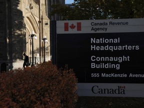 The Canada Revenue Agency headquarters in Ottawa is shown on November 4, 2011. A new federal analysis says Canadians dodged paying Ottawa between $800 million and $3 billion worth of taxes on foreign personal income in 2014. The study by the Canada Revenue Agency says the missing funds represented between 0.6 per cent and 2.2 per cent of the total income tax revenue collected that year by Ottawa from individuals.