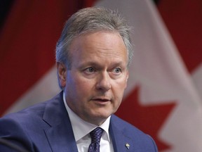 Bank of Canada Governor Stephen Poloz speaks at a press conference in Ottawa on Thursday, June 7, 2018. Bank of Canada governor Stephen Poloz says the impacts of the escalating U.S.-Canada trade dispute will figure prominently in the deliberations for his upcoming interest-rate decision.