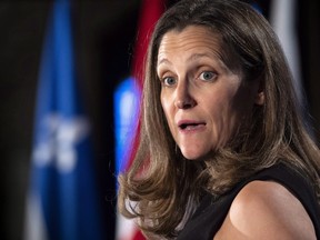 Foreign Affairs Minister Chrystia Freeland unveiled the details, including her finished list of U.S. products on Canada's hit list, during a news conference at a steel factory in Hamilton.
