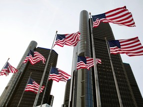 General Motors Co. headquarters in Detroit, Michigan. The American automaker told U.S. President Donald Trump that tariffs on imports of vehicles and automative parts would hurt not help the industry.