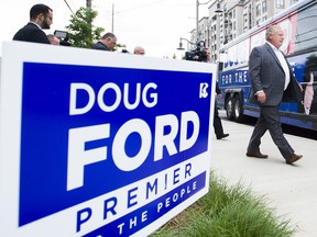 Ontario PC leader Doug Ford, the populist promising to cut taxes.