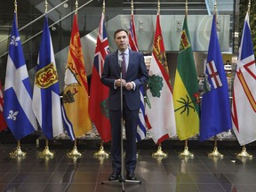 Finance Minister Bill Morneau speaks with reporters before a meeting with provincial and territorial finance ministers in Ottawa on Tuesday, June 26, 2018.