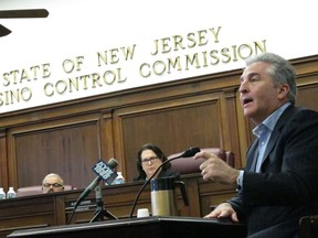 Bruce Deifik, owner of the Ocean Resort Casino, testifies before the New Jersey Casino Control Commission on Wednesday, June 20, 2018, seeking a casino license for the former Revel casino, which plans to open on June 28.