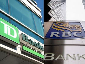 Toronto-Dominion shares have surged 18 per cent in the past 12 months while Royal Bank gained 7.1 per cent.