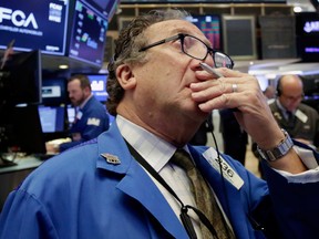 Stocks tumbled Monday as investors worried trade tensions would get serious.