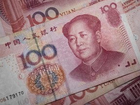 At one point Wednesday the yuan was down more than 0.5 per cent against the dollar for a third straight day, an unusually sharp move for the managed currency.