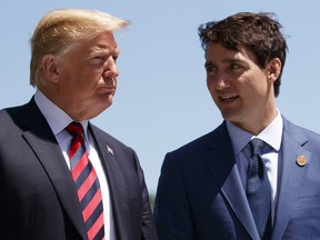 U.S. President Donald Trump and Canadian Prime Minister Justin Trudeau