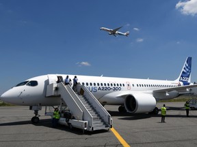 The new Airbus A220-300.