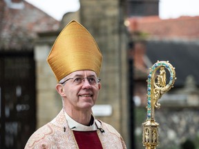 The Archbishop of Canterbury, Justin Welby, and head of the Church of England. The Church will disinvest from any companies not on track to meet the aims of the Paris Agreement after 2023.