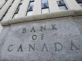 The Bank of Canada is seen in Ottawa on May 30, 2018. The Bank of Canada is widely expected to raise its trend-setting interest rate today for the first time in six months. Thanks to stronger economic data, experts are predicting governor Stephen Poloz to hike the rate from its current level of 1.25 per cent.