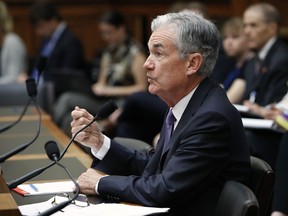 Federal Reserve Board Chair Jerome Powell testifies during a House Committee on Financial Services hearing, Wednesday, July 18, 2018, on Capitol Hill in Washington.