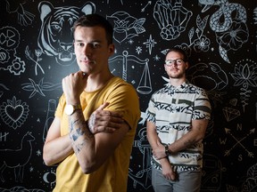 Inkbox co-founders Tyler Handley, left, and Braden Handley.