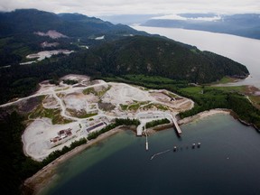 The LNG site in Kitimat, B.C., in 2015.
