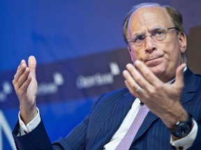 BlackRock Inc. Chief Executive Officer Larry Fink. The world's largest asset manager is already seeing signs of investor skittishness.