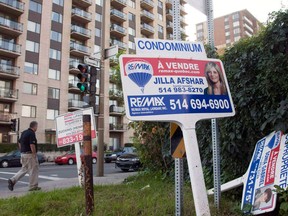 Montreal condominium sales increased seven per cent to 1,383 compared with 1,292.