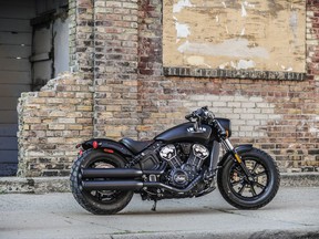 This undated photo provided by Indian Motorcycle shows Indian Scout Bobber 2017. A U.S. motorcycle manufacturer says it plans to increase production in Poland after President Donald Trump ordered tariffs on steel and aluminum and the European Union retaliated with tariffs on motorcycles, but the company said Wednesday, July 25, 2018, the move will not reduce jobs at its U.S. plants.