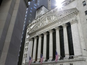 FILE- This June 25, 2018, photo shows the New York Stock Exchange is seen in New York. The U.S. stock market opens at 9:30 a.m. EDT on Monday, July 2.