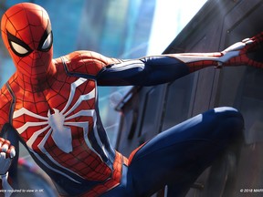 Insomniac Games' PlayStation 4-exclusive Spider-Man stars a slightly older web-slinger who sports a nifty white spider super suit.