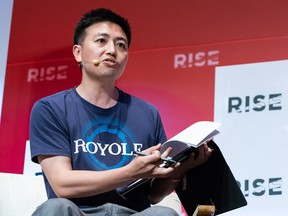 Bill Liu on stage at Hong Kong's Rise conference last month.