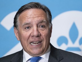 Coalition Avenir Quebec leader Francois Legault