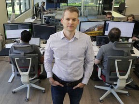 In this Friday, Aug. 17, 2018, photo David Jackson, Chief Executive Officer of FullStack Labs an app and software developer, poses for a photo in the company's office in Granite Bay, Calif. When a small business is involved in a lawsuit, the owner's anxiety isn't only about winning or losing; it's also about ensuring the company stays on track. A half-dozen lawsuits over contract issues and unpaid invoices have taught Jackson to set some mental boundaries while a case is going on.