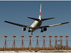 Air Canada is seeking finance ministry approval to form its own life insurance company as a gateway to the annuities market and a hedge against looming pension payouts. An Air Canada passenger jet lands at Halifax Stanfield International Airport in Halifax on Monday, Jan. 21, 2013.