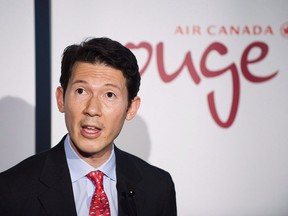 Executive vice-president Ben Smith unveils the new leisure airline Air Canada Rouge in Toronto on December 18, 2012. Two French airline unions blasted Air France-KLM this week after reports the Franco-Dutch carrier will name an Air Canada executive as its new CEO.