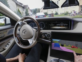 Self-driving cars will need computer systems that mesh what’s happening in the car with data centres.